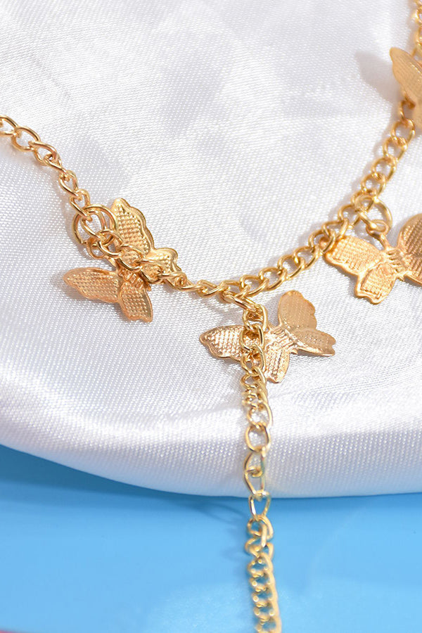 Chic Butterfly Bracelet & Ring Suit