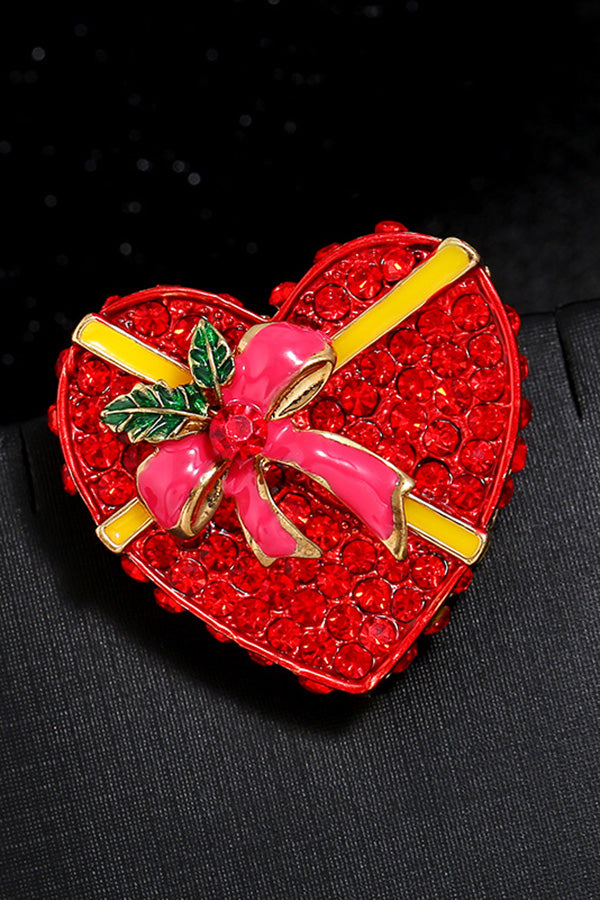 Chic Christmas Diamond Brooch