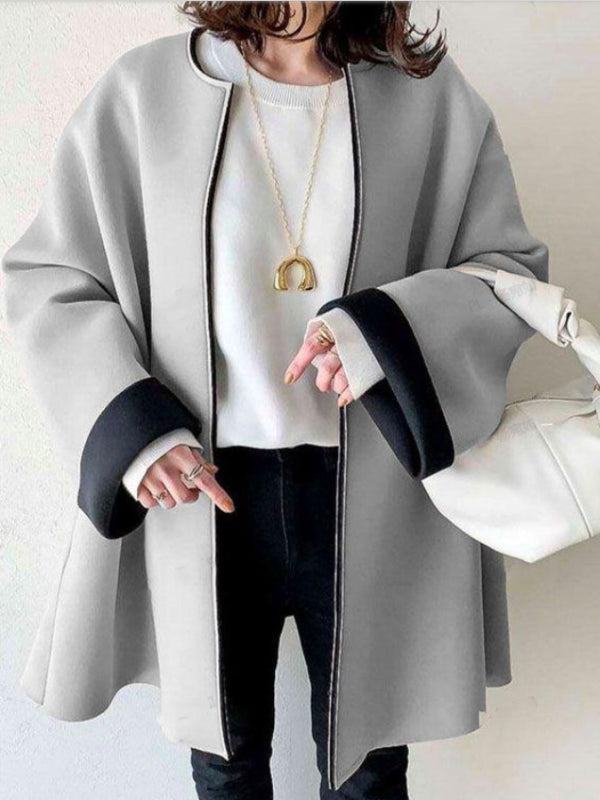 Simple Thickened Long Sleeve Coat