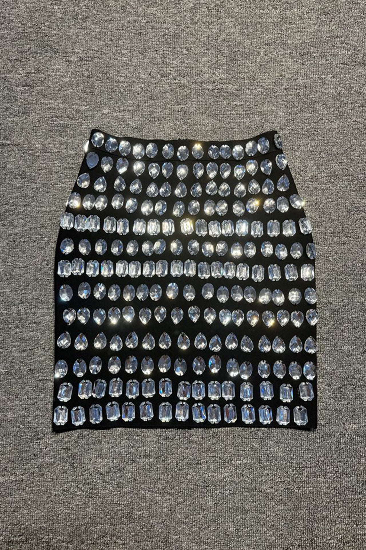 Leah Rhinestone Mini Skirt