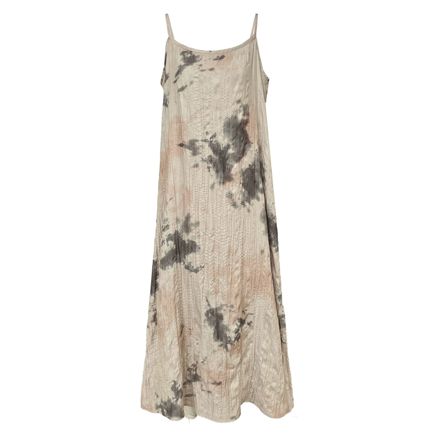 Classic Ink Painting Dye Sleeveless Midi Dress