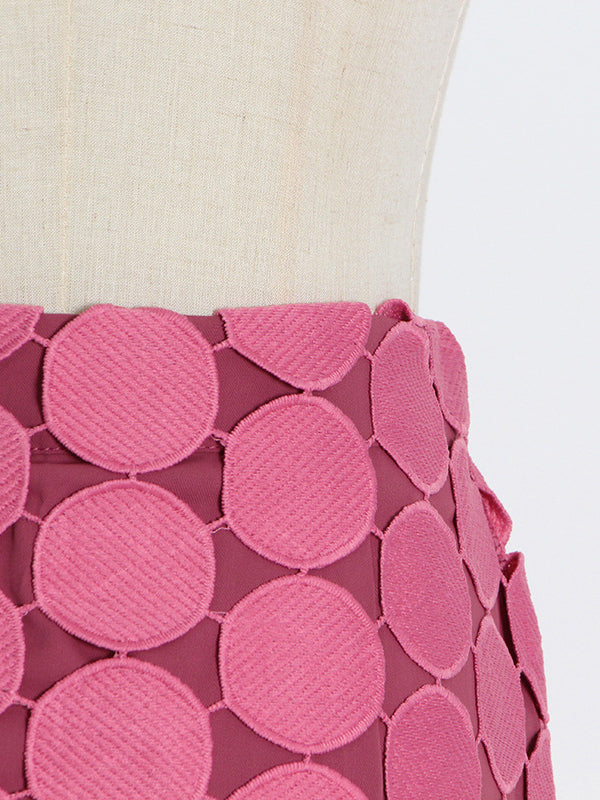 Urban Irregularity Tasseled Embroidered  Skirts