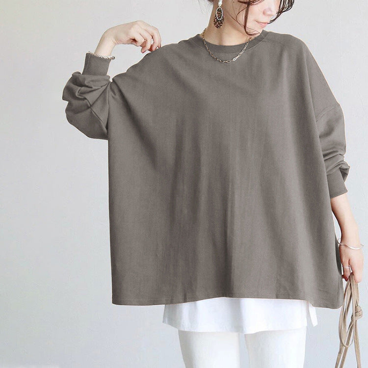 Casual Cotton Long Sleeve Sweatshirt
