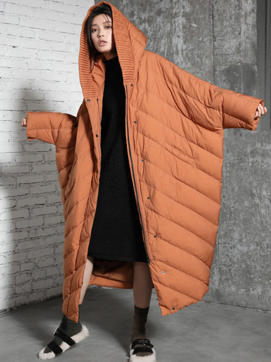 Warm Thickened Hooded Duck Down Coat