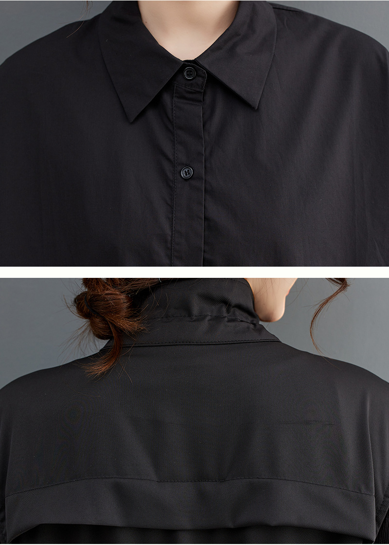 Loose Sleeveless Solid Color Spliced Vest Cardigan