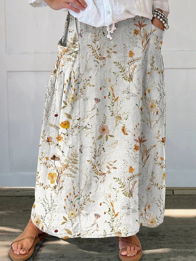 Women's Printed Vintage Skirt
