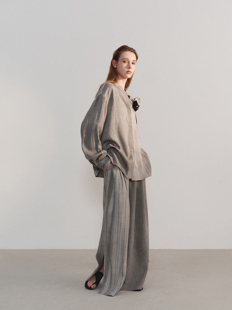 Lazy Style Solid Color Long Sleeve Top