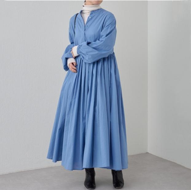 Casual Pleated Bat Sleeve Midi Dress
