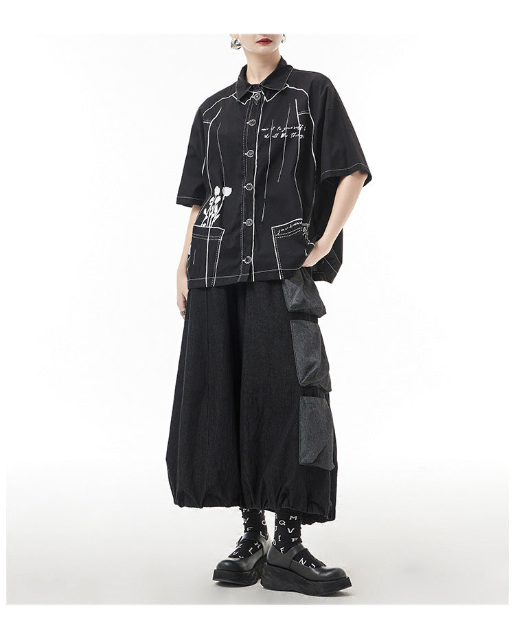 Casual Printed Short Sleeve Shirt