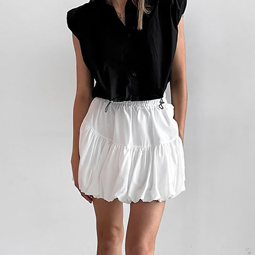 Sweet Chiffon Puffy Skirt