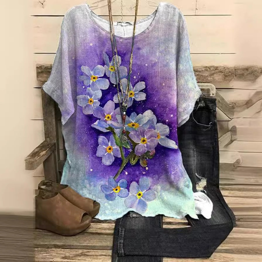 Women's Elegant Printed Loose Shirt