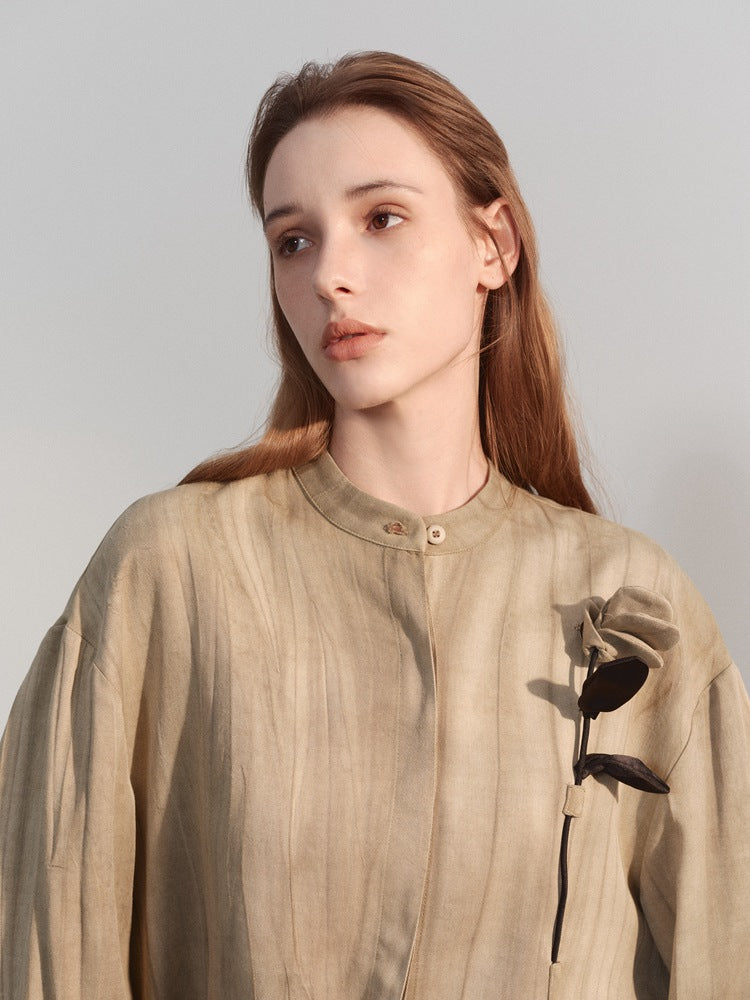 Lazy Style Solid Color Long Sleeve Top