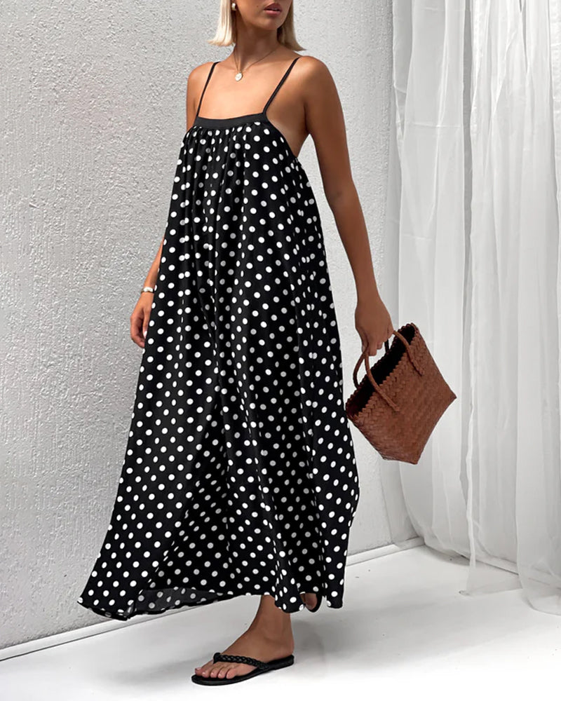 Leisure Wave Point Sling Dress