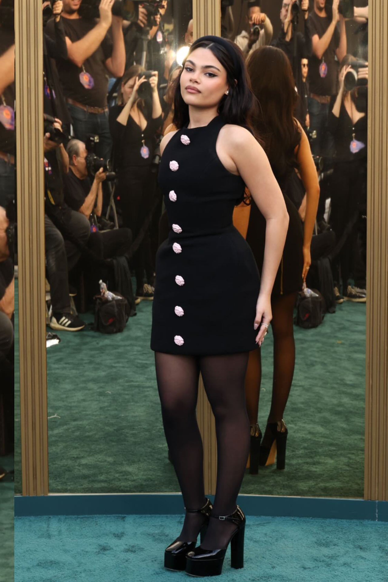 Emma Sleeveless Flower Mini Dress