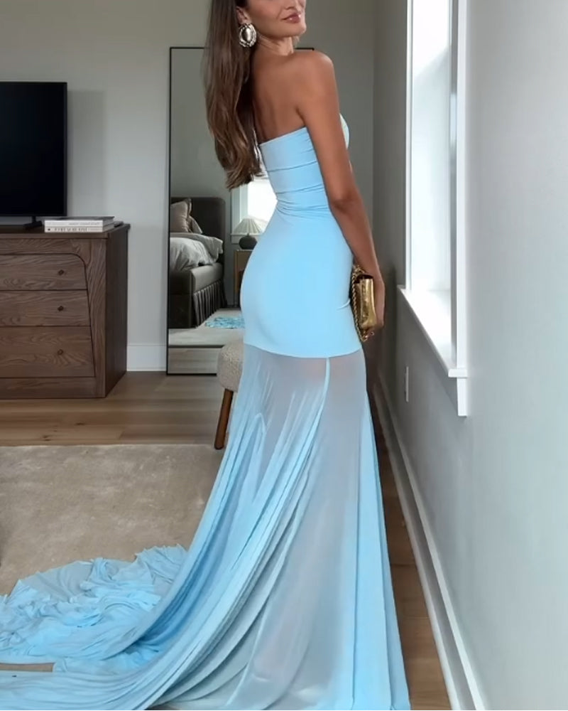 Elegant Strapless Dress