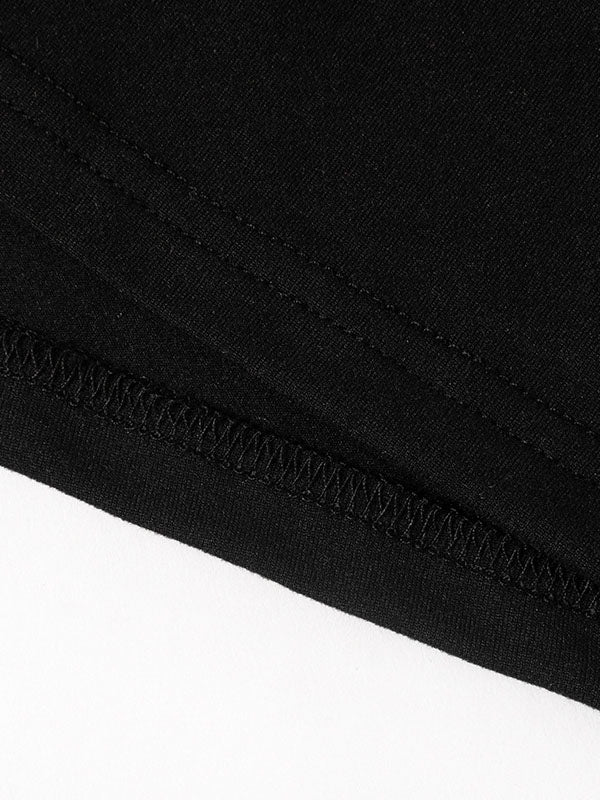 Bodycon Long Sleeves Solid Color Split-Joint High Neck Maxi Dresses