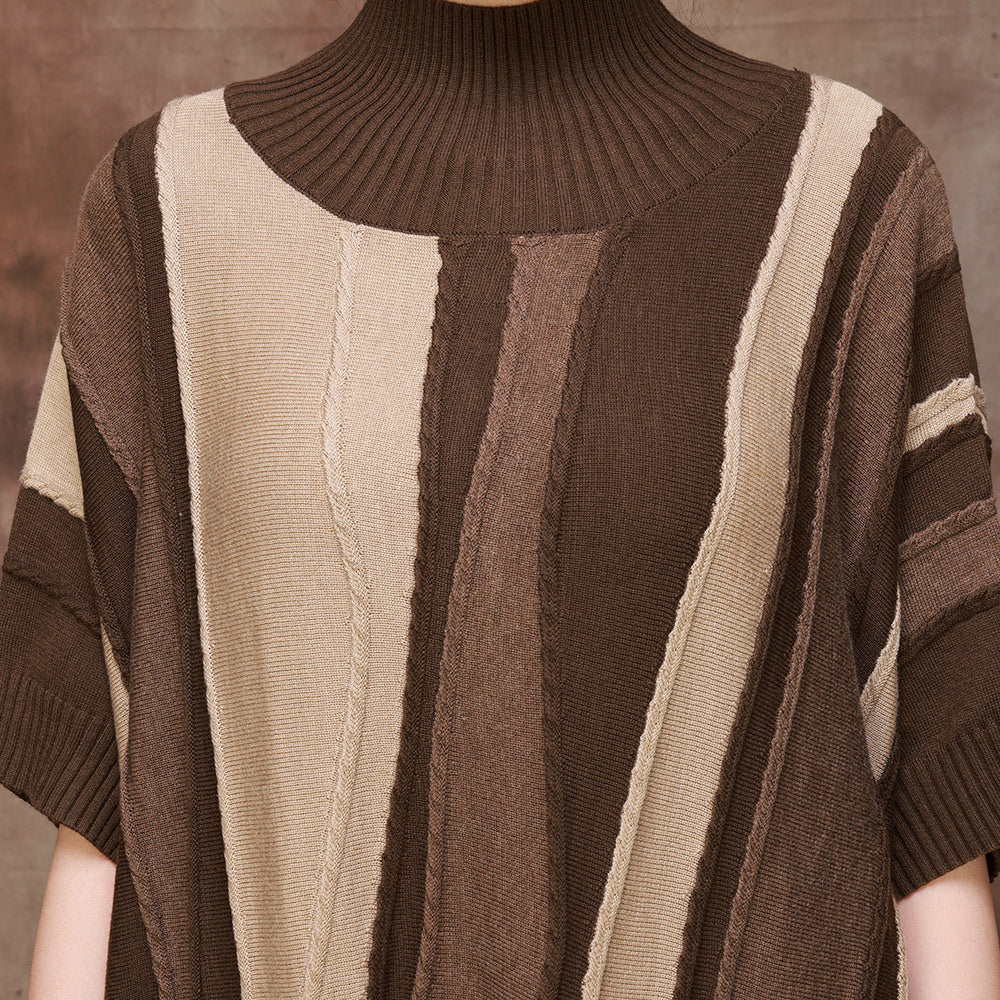 Original Design Knit Short Sleeve Midi Dress