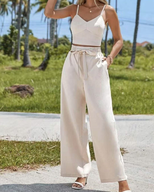 Camisole Casual Fashion Pants Set