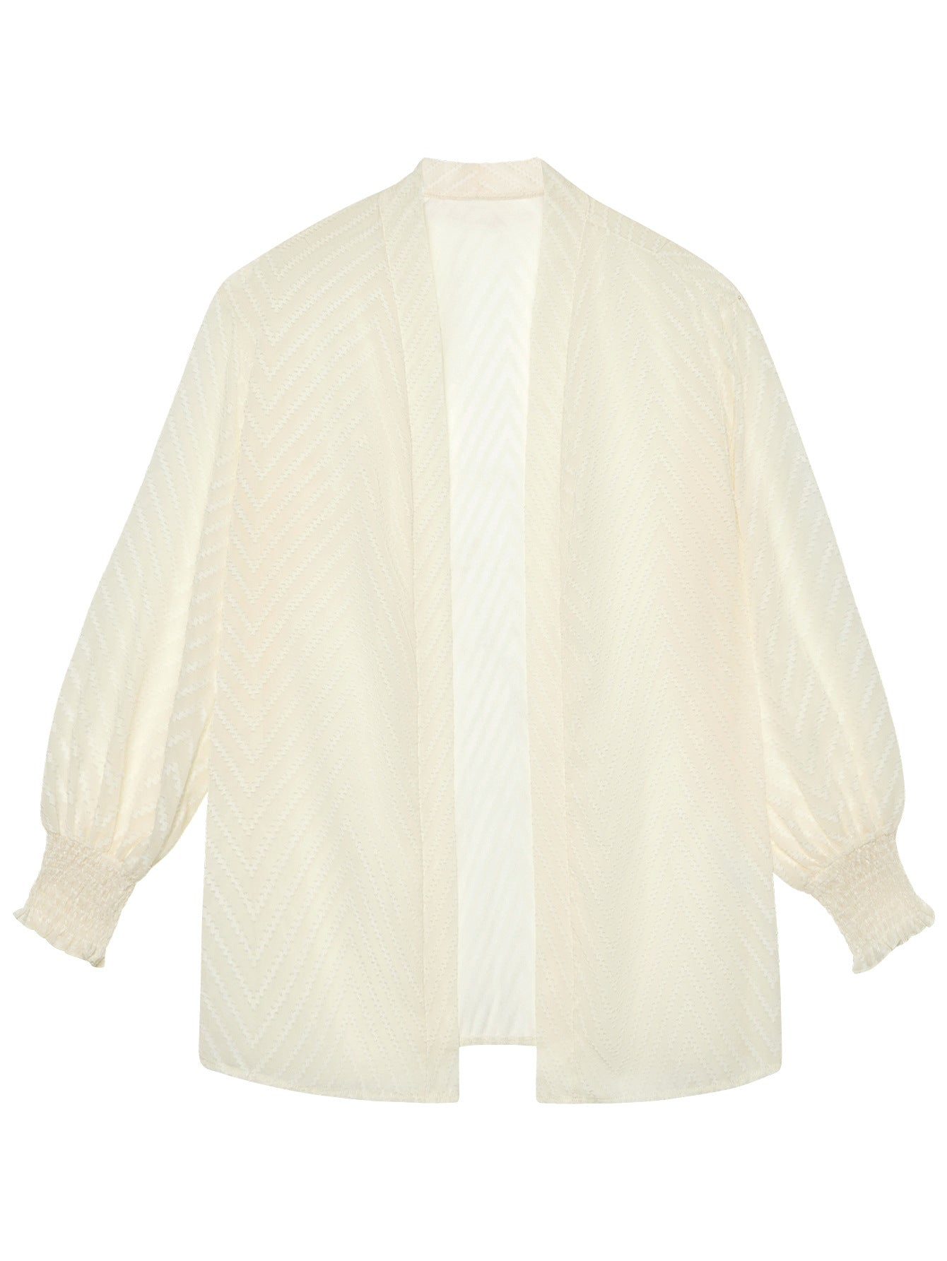 Casual Solid Color Jacquard Long Sleeve Outwear