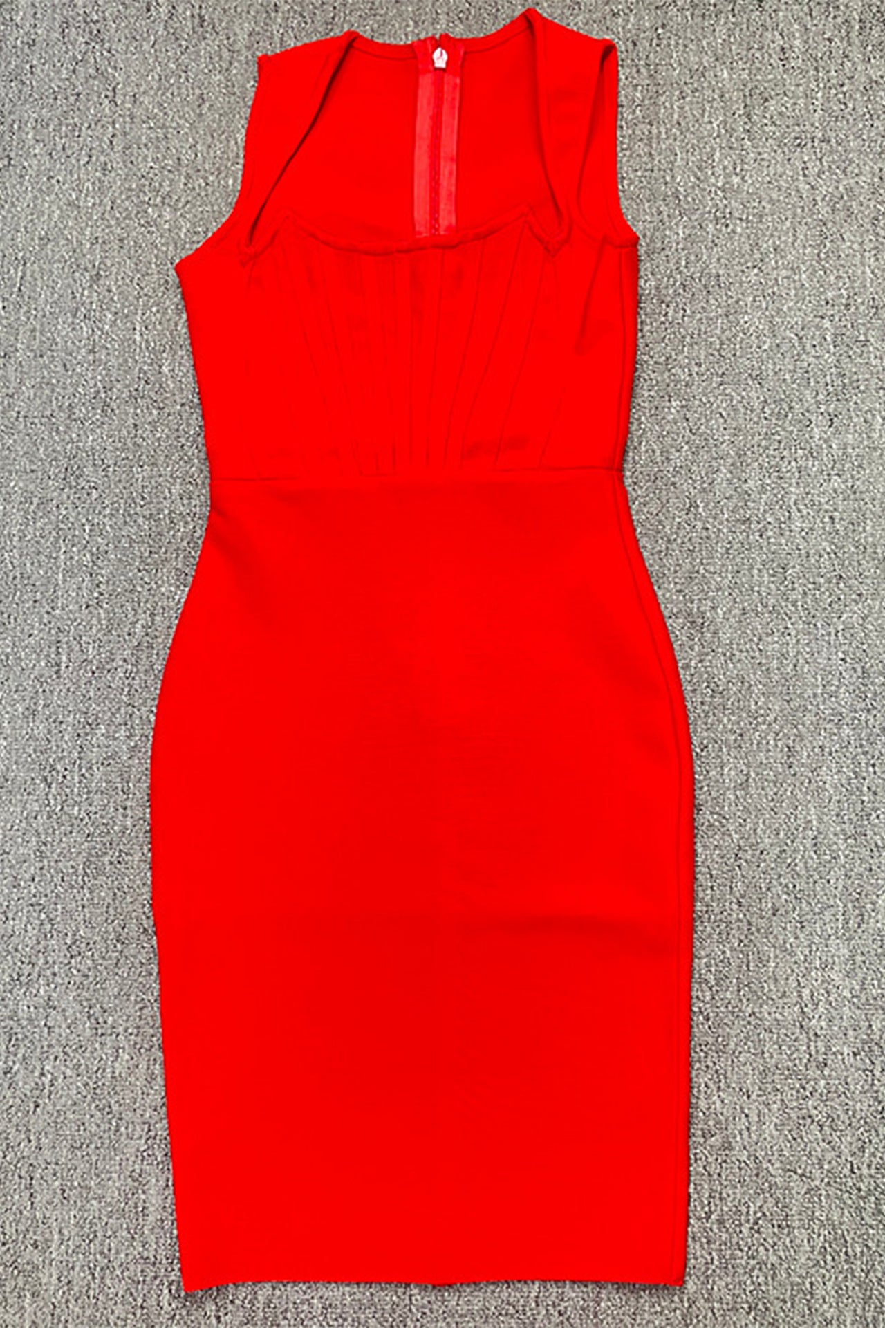 Victoria Fishbone Midi Dress