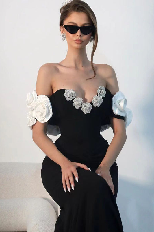 Nova Off Shoulder Maxi Dress