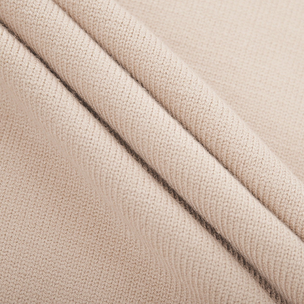 Patchwork turtleneck sweater women's top autumn and winter leisure loose and idle thickened knitting pullover