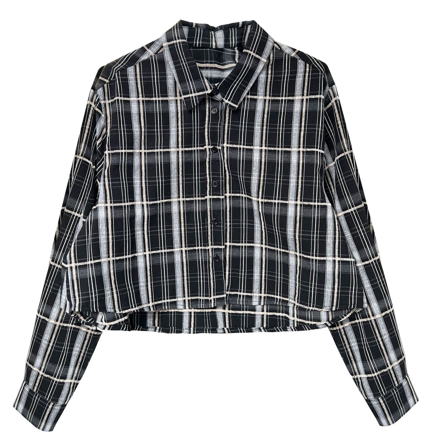 Classic Plaid Long Sleeve Blouse