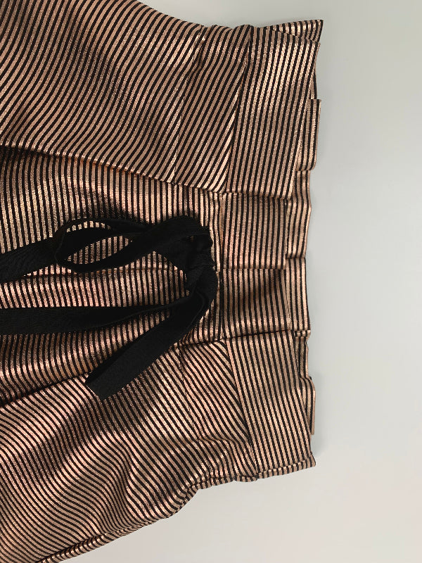 High Waisted Striped Shorts Bottoms