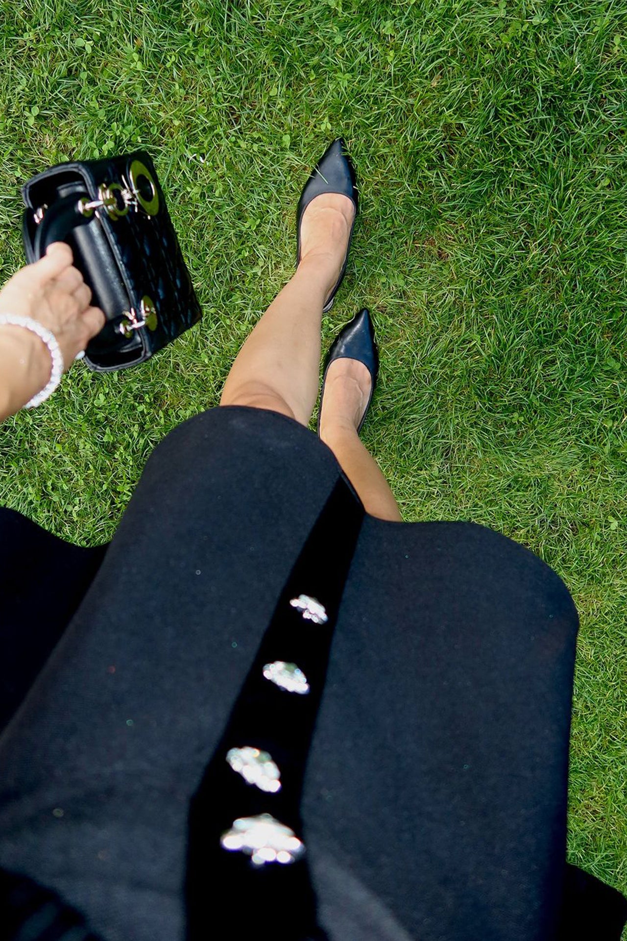 Hugoquirit Black A-Line Bandage Mini Dress