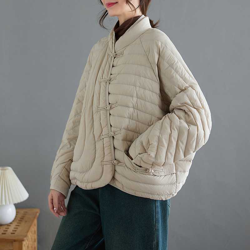 Lightweight Solid Color Cotton Outerwear