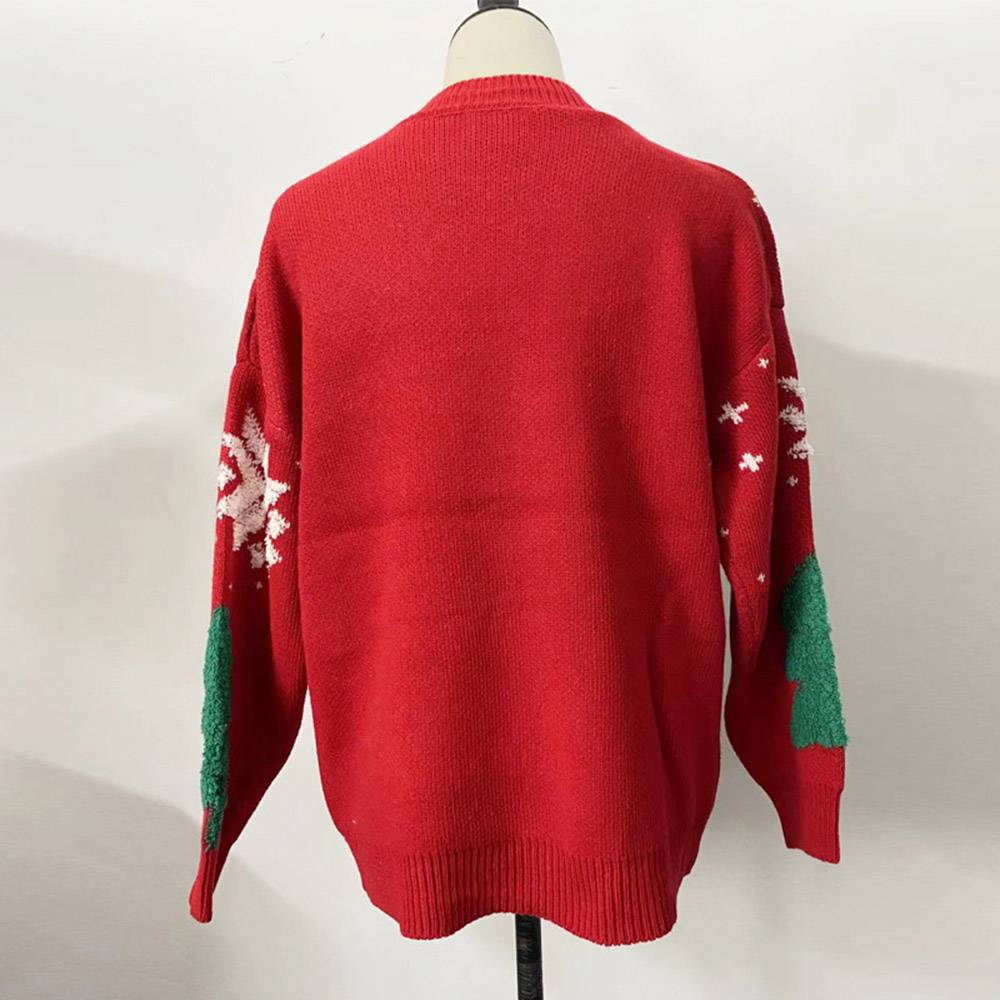 Christmas Sweaters Sale - Patchwork Thick Loose Women's Sweater