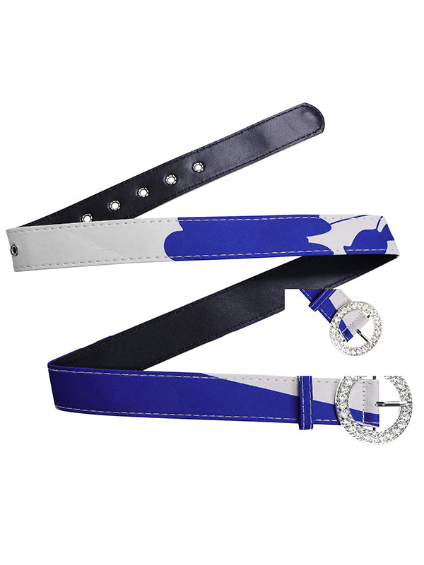 Irregular clipping Long Sleeves Lace-Up Pleated Printed Split-Joint Tied Waist Lapel Maxi Dresses Shirt Dress