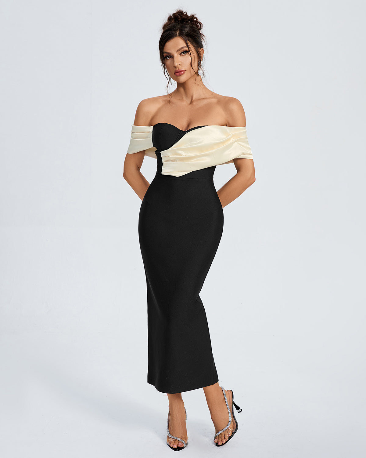 Women sexy bandage midi dress