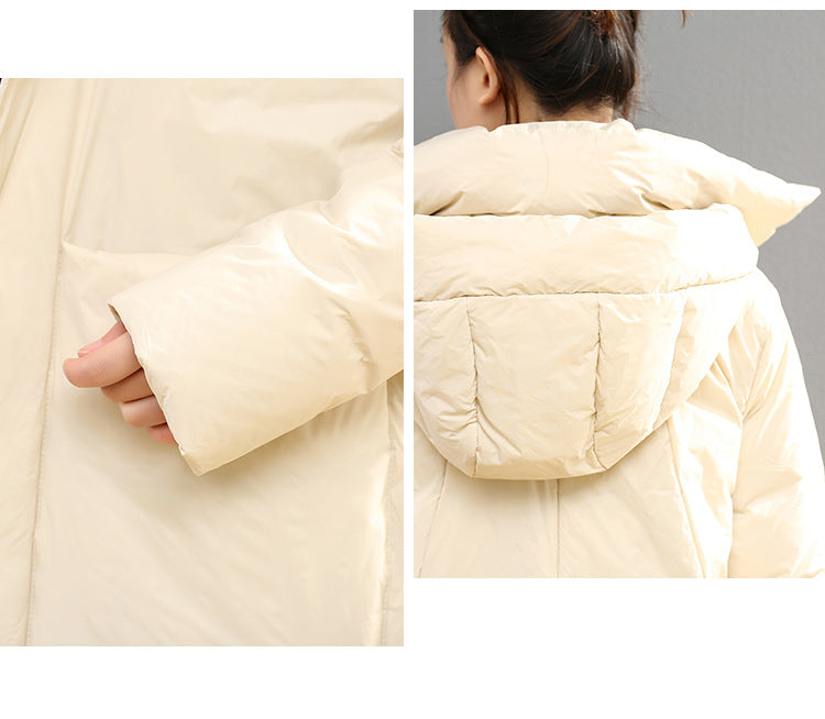 Classic Warm Solid Color Down Coat