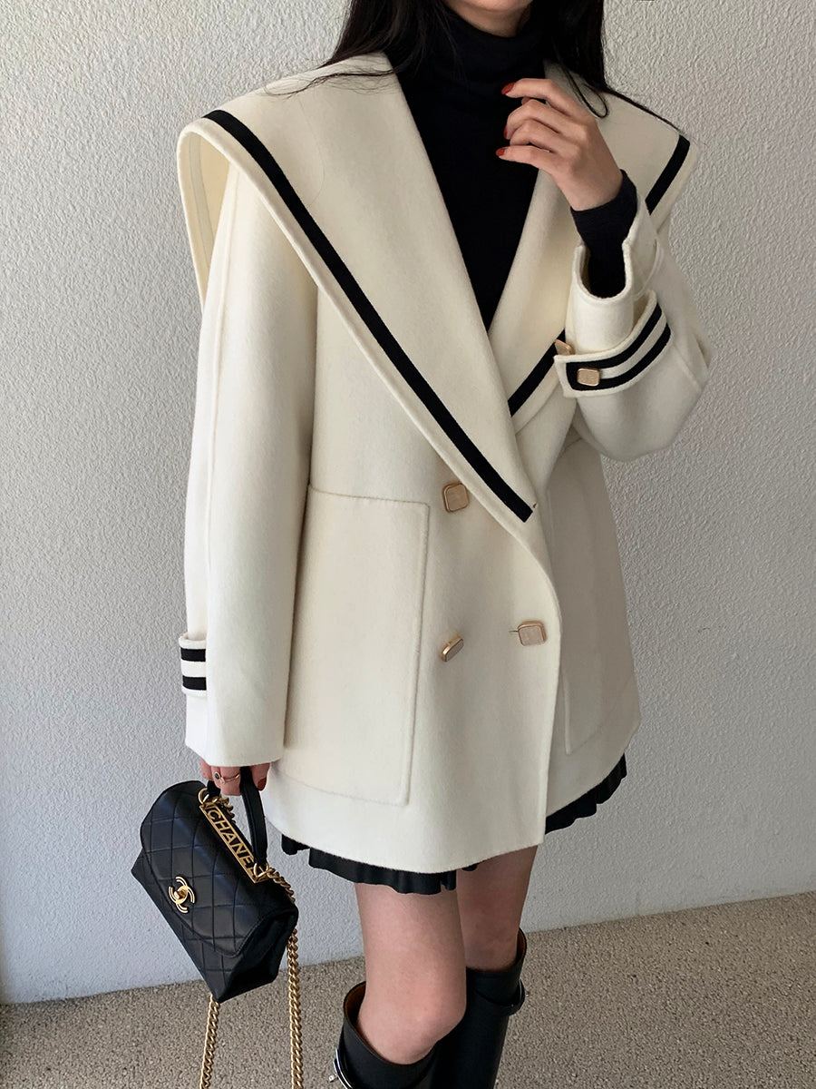 Vintage Faux Cashmere Tweed Button Jacket