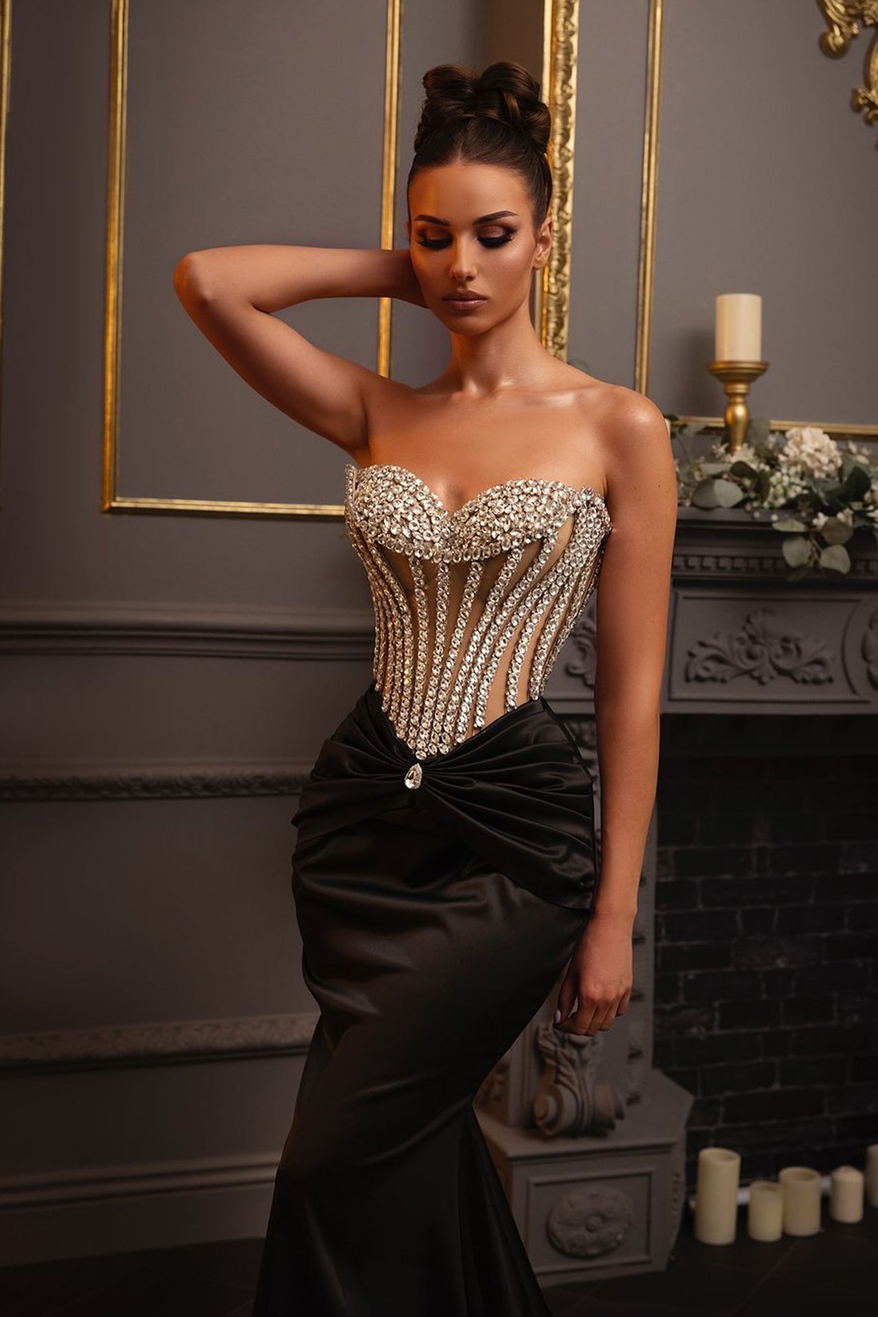 Maelle Rhinestone Maxi Dress