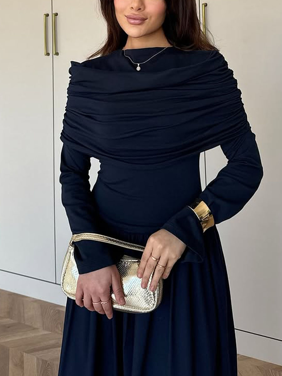 Casual Pleated Dress