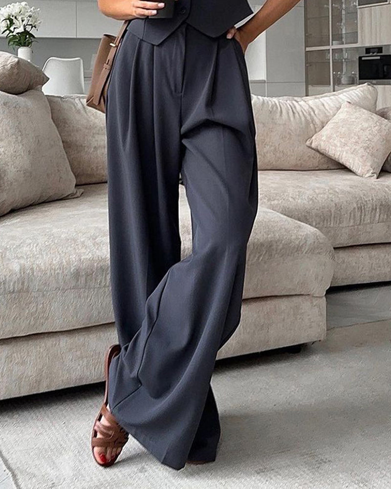 Casual Suit and Trousers Three Piece Set