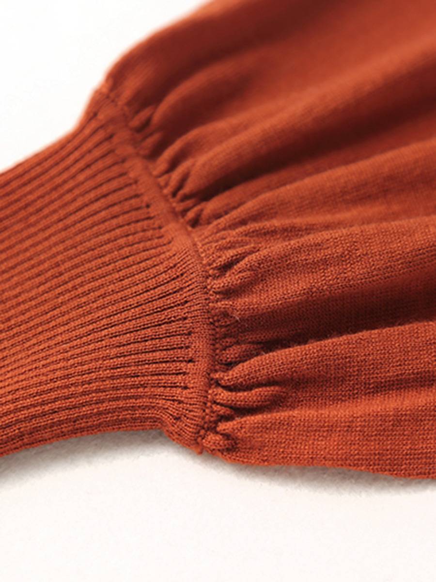 Thin Lantern Sleeve Turtleneck Women's Sweater