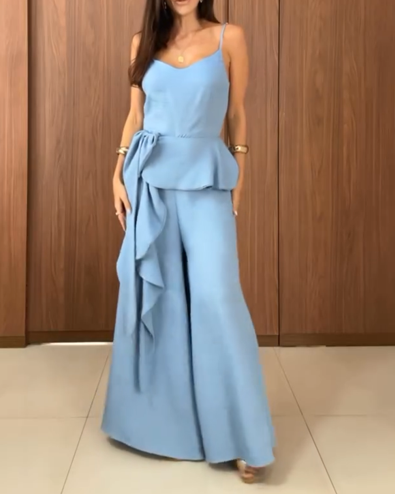 Stylish Multiple Ruffle Jumpsuit