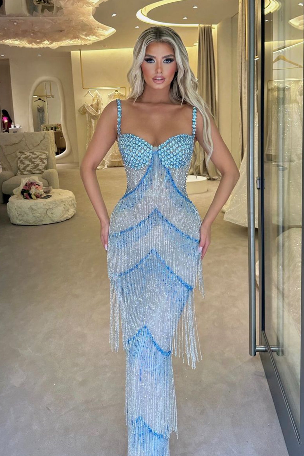 Elise Fringed Maxi Dress