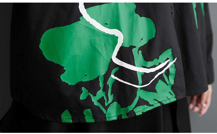 Simple Printed Long Sleeve Shirt