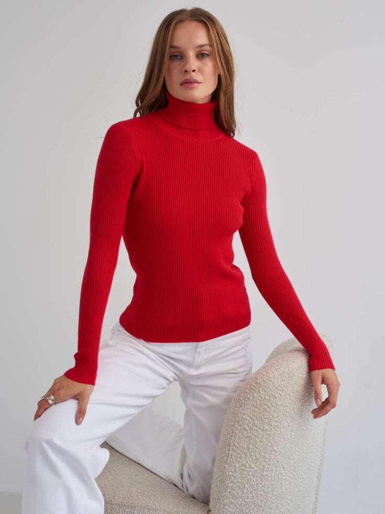 Turtleneck sweaters bottoming shirt autumn turtleneck pullover women