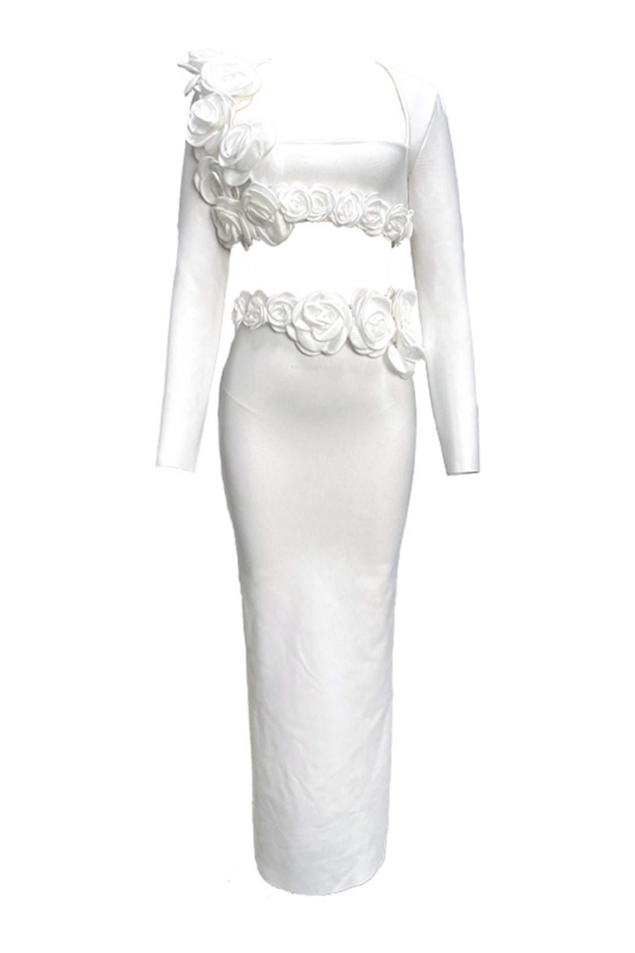 Anika Flower Maxi Skirt Two Piece Set