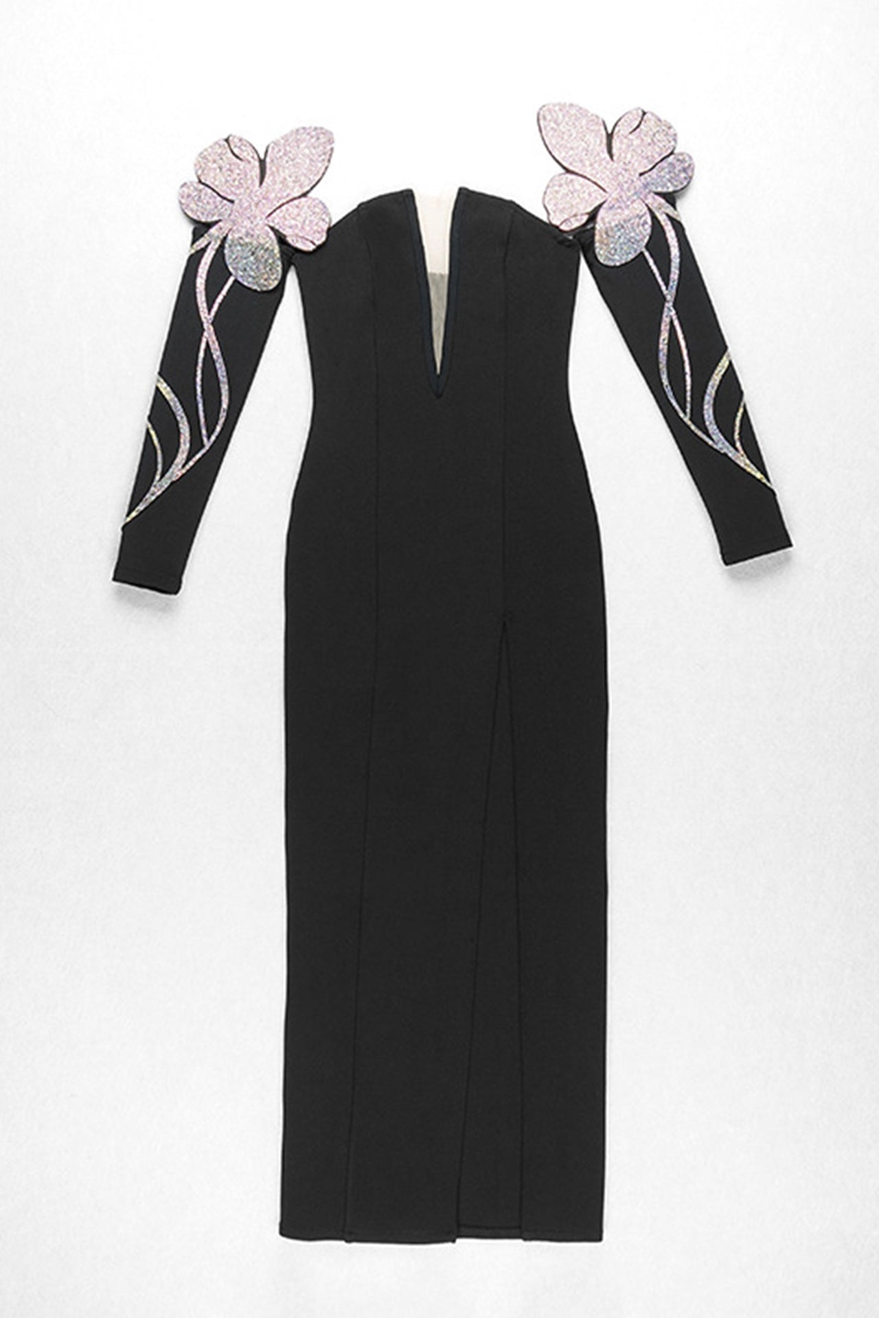 Rafaela V-Neck Split Maxi Dress