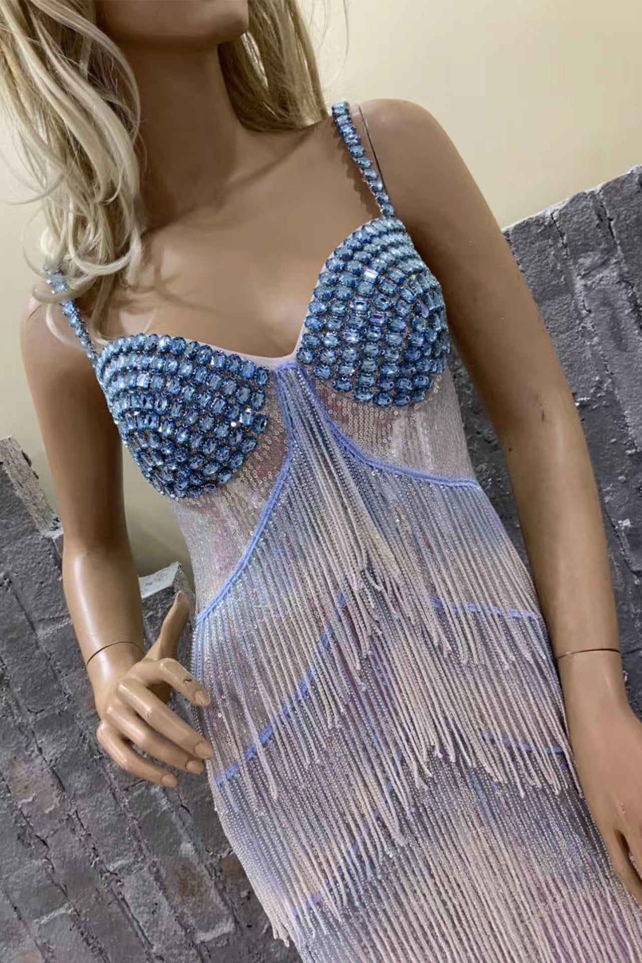 Elise Fringed Maxi Dress