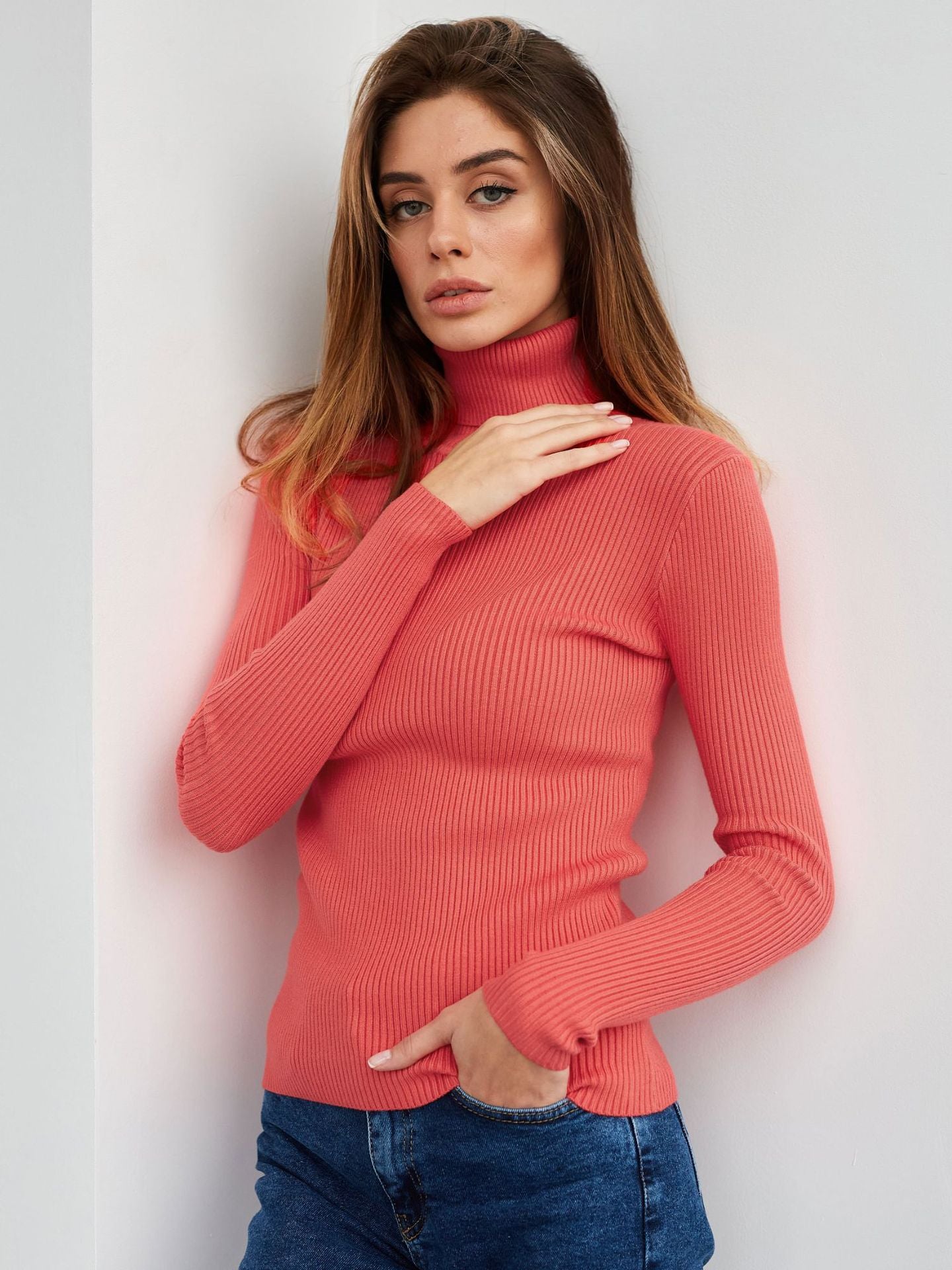 Turtleneck sweaters bottoming shirt autumn turtleneck pullover women