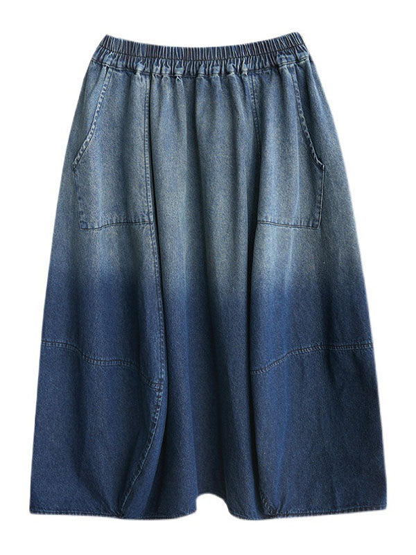 Loose Elasticity Gradient Skirts