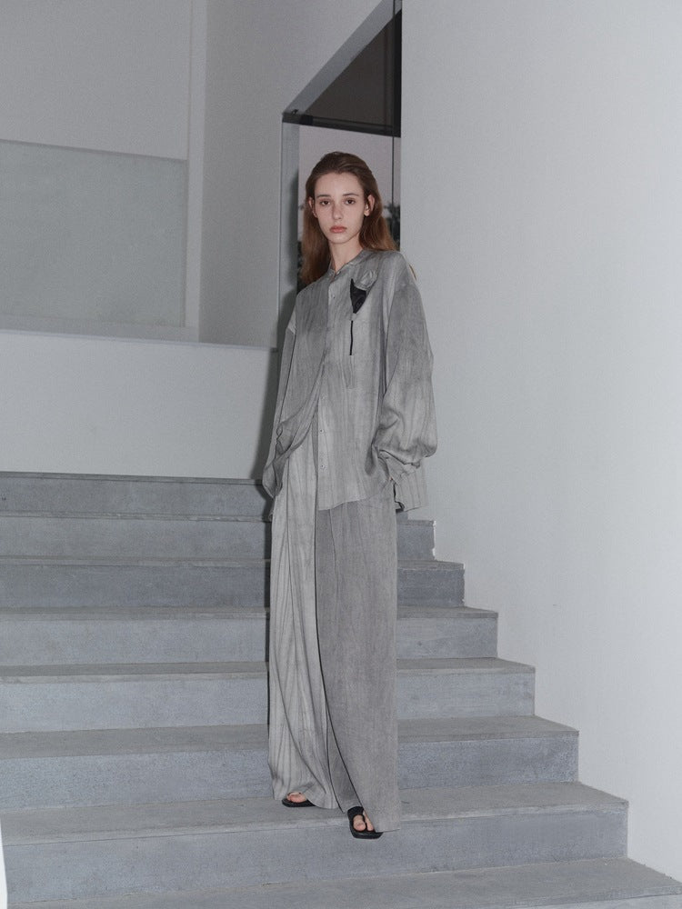 Lazy Style Solid Color Long Sleeve Top