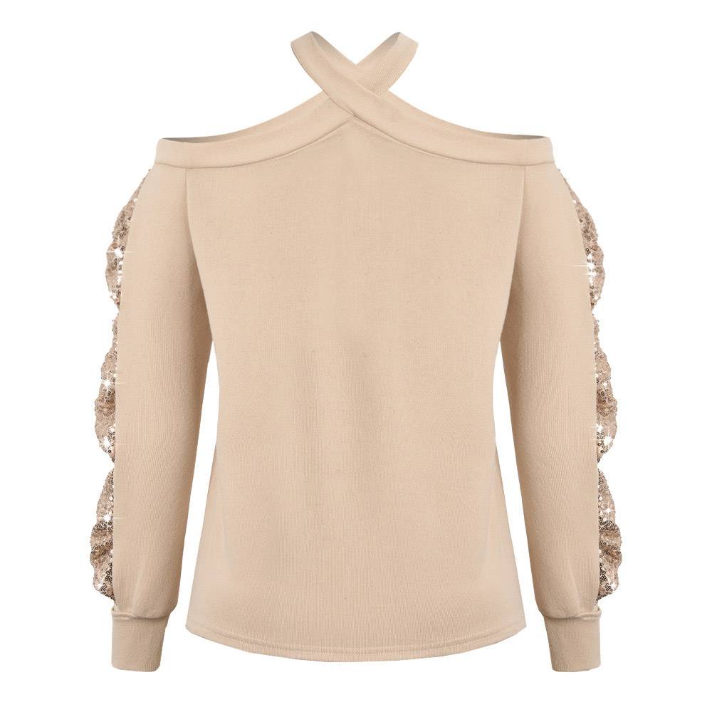 Standard Long Sleeve Plain Straight Women's T-Shirt